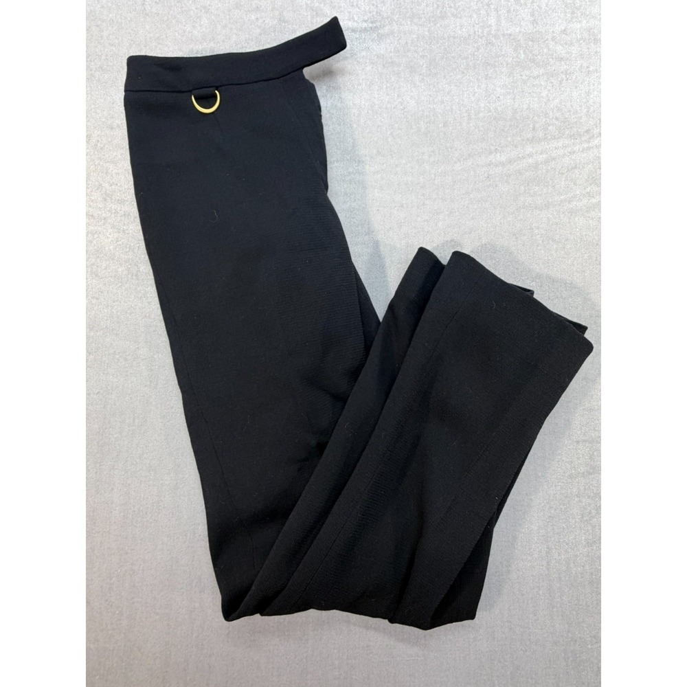 Dana Buchman Women Dress Pants Size 6 Wool Nylon Blend Black‎